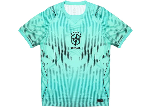 Nike Air Jordan x CBF Brazil Dri-Fit Stadium Goalkeeper Jersey Light Menta/Black