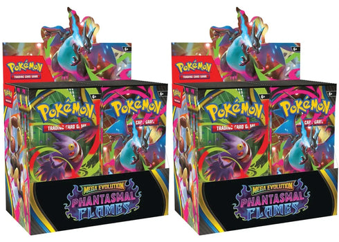 2025 Pokémon Mega Evolution Phantasmal Flames Booster Box 2x Lot