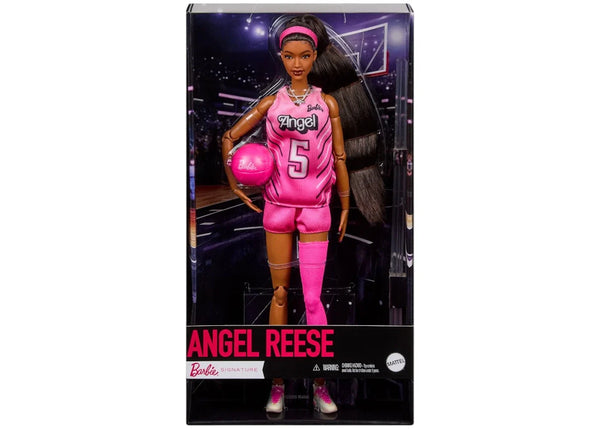 Mattel Barbie Signature Role Models Angel Reese Doll Figure Pink