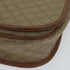 Vintage Saddle Flap Shoulder Bag Macadam Coated Canvas Small