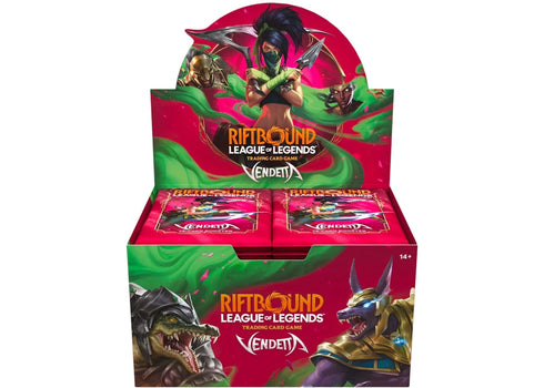 2026 Riftbound League of Legends Vendetta Booster Display