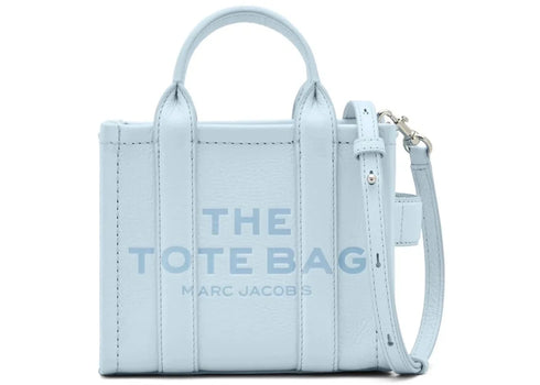 Marc Jacobs The Crossbody Leather Tote Bag Cloud Blue