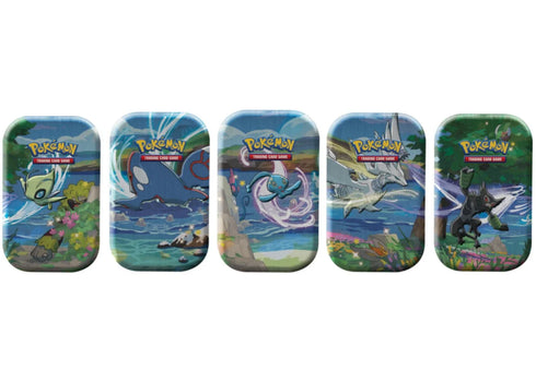 Pokémon TCG Shining Fates Mini Tin 5X Lot Celebi/Kyogre/Manaphy/Reshiram/Zarude