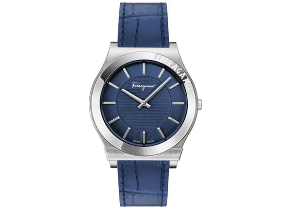Ferragamo Gancini Leather SF4L00325 (Blue Sunray)