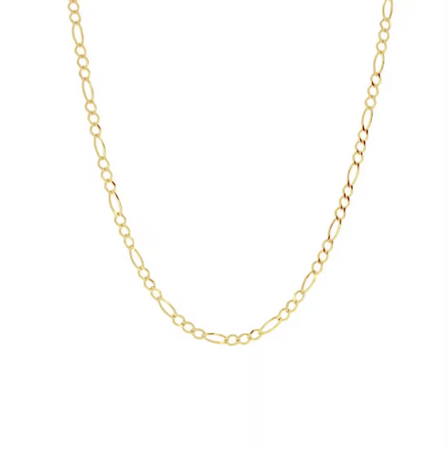 1.4MM 18K Vermeil Gold Figaro Chain
