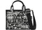 Marc Jacobs Punk Scribble Canvas Small Tote Bag Cotton (99)