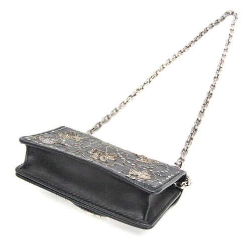 J'Adior Flap Bag Embellished Leather Mini