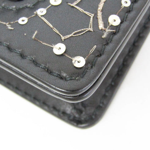 J'Adior Flap Bag Embellished Leather Mini