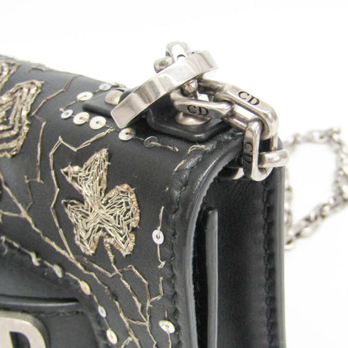 J'Adior Flap Bag Embellished Leather Mini