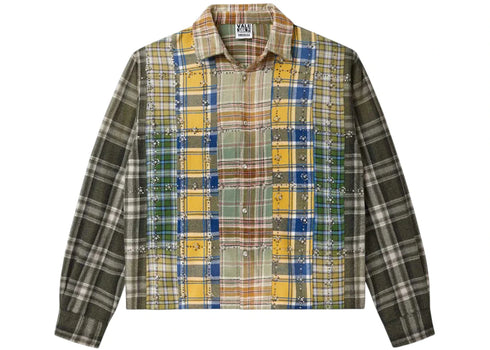 Vale Forever Earth Day L/S Flannel Green/Patchwork