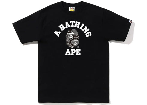 BAPE Snake College Tee Black Grey