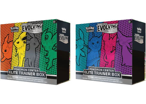 Pokémon TCG Sword & Shield Evolving Skies Pokémon Center Elite Trainer Box 2x Bundle