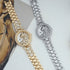 18k Gold Quartz Diamond Leopard Watch