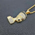 Egyptian Queen Nefertiti Bling Pendant Necklace