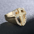 Bless Up Gold Cross Ring