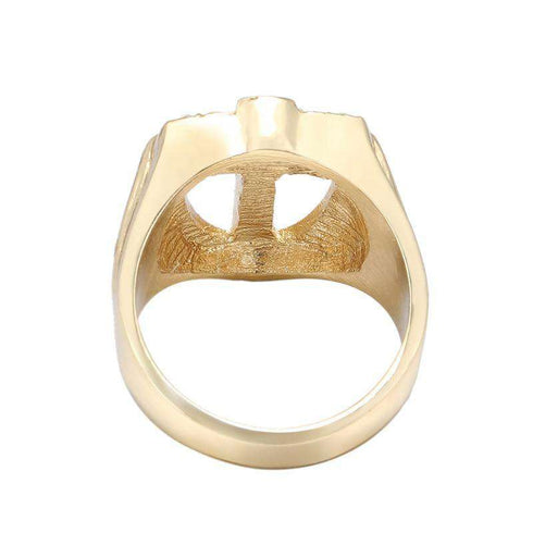Bless Up Gold Cross Ring