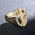 Bless Up Gold Cross Ring