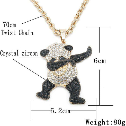 Blinged Out Dabbin’ Panda Chain