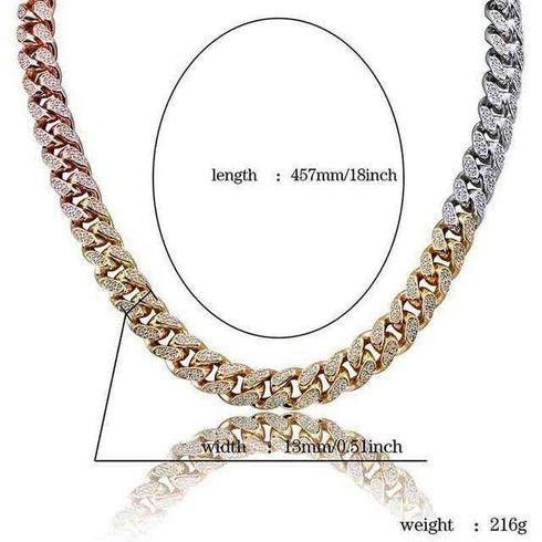18k Gold Plated Swag and Surf Watch and Chain Combo