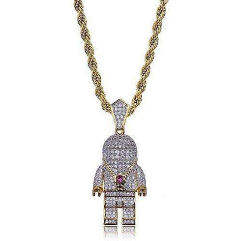 18k Gold Plated Swag and Surf Watch and Chain Combo