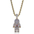 18k Gold Plated Swag and Surf Watch and Chain Combo