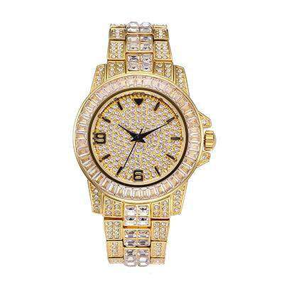 18k Gold Plated Swag and Surf Watch and Chain Combo