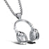 Hip Hop HeadPhones Chained Pendant Necklace