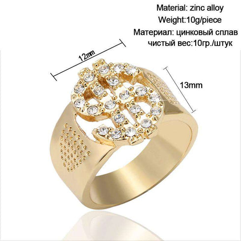 Tricked Out Gold $$$ Ring
