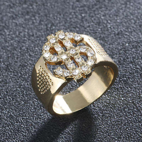 Tricked Out Gold $$$ Ring