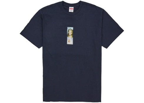 Supreme Prayer Card Box Logo Tee Navy
