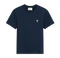 T-shirt Bleu Marine Ami de Coeur Blanc en Coton