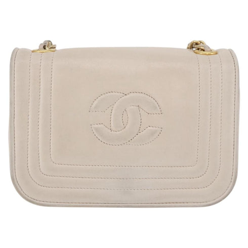 Vintage CC Stitch Flap Bag Leather Mini