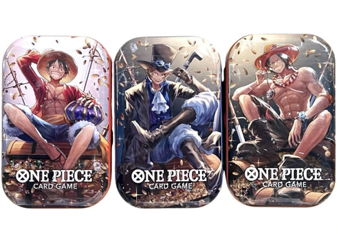 Bandai One Piece Vol.2 (TS-02) 3 Tin Pack (Tin Art May Vary)