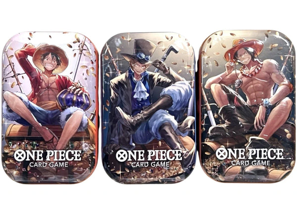 Bandai One Piece Vol.2 (TS-02) 3 Tin Pack (Tin Art May Vary)