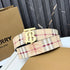 Burberry Men‘s Leather Belt – TB Monogram Buckle / Check Pattern