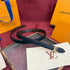 Louis Vuitton-Style Women's Belt — A stylish leather belt featuring a metal buckle, perfect for daily commutes, office wear, and parties; an excellent gift choice for Mother's Day or Valentine's Day.