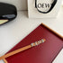 Loewe Women’s Leather Belt Anagram Buckle Classic Dress Waist Belt for Jeans Trousers Coat Casual Formal