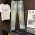Louis Vuitton Logo-Embroidered Jeans