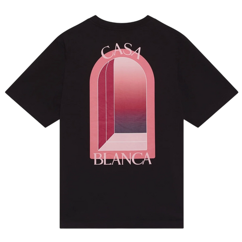 T-shirt Casablanca l'Arche Colorée Black Pink