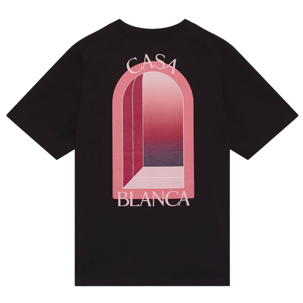 T-shirt Casablanca l'Arche Colorée Black Pink