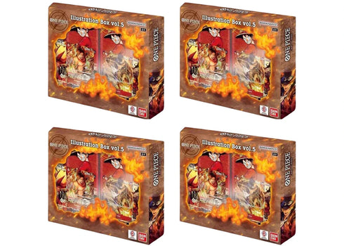 Bandai One Piece Vol 5. (OP-PR) Ilustration Box 4x Lot