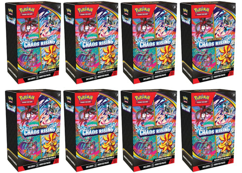 2026 Pokémon Mega Evolution Chaos Rising Booster Bundle 8x Lot