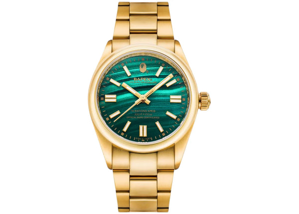 BAPE A Bathing Ape Type 5 BAPEX Watch Gold/Green