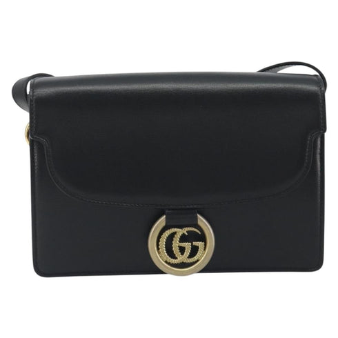 GG Ring Shoulder Bag Leather Small