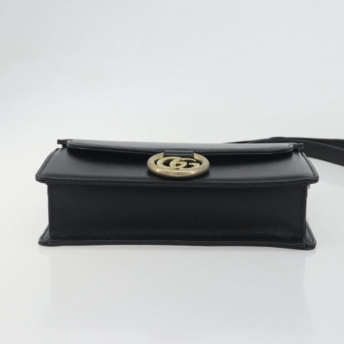 GG Ring Shoulder Bag Leather Small