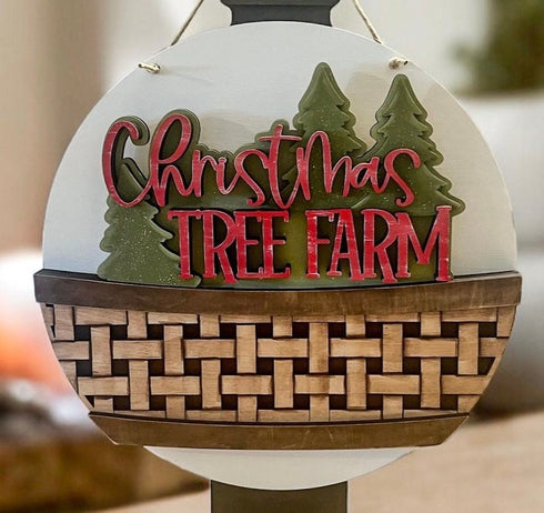 Merry Christmas For The Flower Basket Interchangeable File SVG, TINY Holiday, Ornaments, Tiered Tray, Glowforge, LuckyHeartDesignsCo