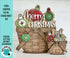 Merry Christmas For The Flower Basket Interchangeable File SVG, TINY Holiday, Ornaments, Tiered Tray, Glowforge, LuckyHeartDesignsCo