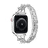 Floral Sparkle Stainless Steel Apple Watch Band