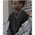 Asap Rocky-Inspired Pearl Cuban Link Necklace Rapper Chain
