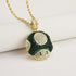 Micro Mario Mushroom Pendant Necklace Retro Rapper Chain